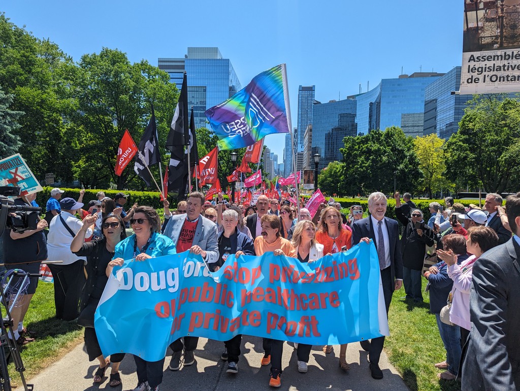 Chris Glover (@chrisgloverndp) on Twitter photo Today my <a href="/OntarioNDP/">Ontario NDP</a> colleagues and I marched with the <a href="/OntarioHealthC/">OntarioHealthCoal'n</a>, thousands of Ontarians, dozens of unions and many community groups to protect our public healthcare system.
#onthealth #onpoli
<a href="/CUPEOntario/">CUPE Ontario</a> <a href="/OPSEU/">OPSEU</a> <a href="/SEIU/">SEIU</a> <a href="/OFLabour/">OFL</a> <a href="/ontarionurses/">Ontario Nurses' Association</a> Today my <a href="/OntarioNDP/">Ontario NDP</a> colleagues and I marched with the <a href="/OntarioHealthC/">OntarioHealthCoal'n</a>, thousands of Ontarians, dozens of unions and many community groups to protect our public healthcare system.
#onthealth #onpoli
<a href="/CUPEOntario/">CUPE Ontario</a> <a href="/OPSEU/">OPSEU</a> <a href="/SEIU/">SEIU</a> <a href="/OFLabour/">OFL</a> <a href="/ontarionurses/">Ontario Nurses' Association</a>