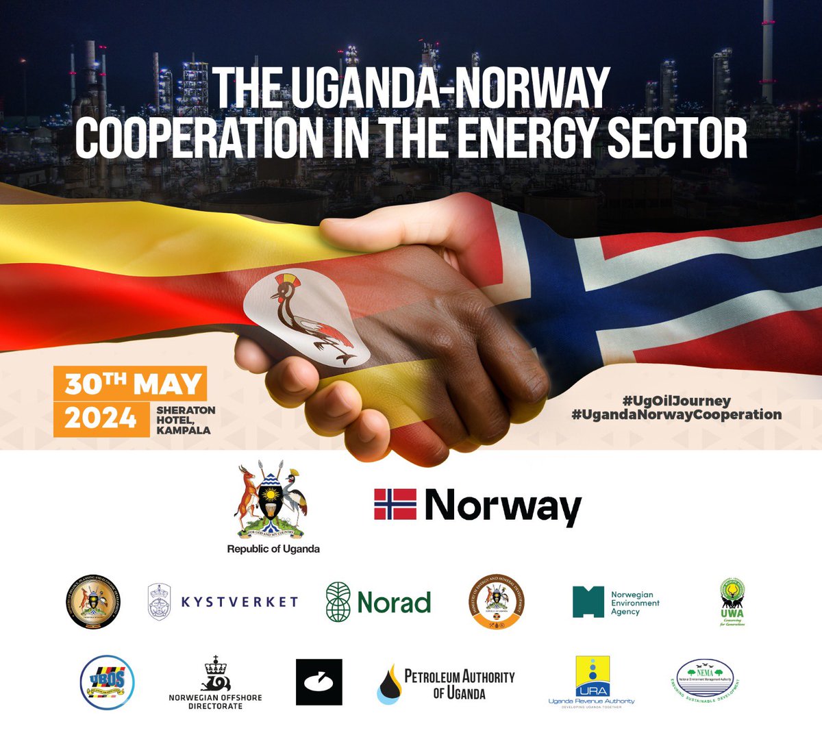Earlier today, @MEMD_Uganda, in partnership with @NorwayUganda, commemorated the successful collaboration in the oil and gas sector. The event, marked a decade of transformative progress facilitated by the Oil for Development (OFD) program and other strategic initiatives.