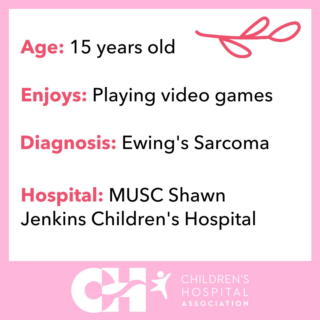 Say hello to Cami, a #TeamCHA champion! Cami was diagnosed with Ewing's Sarcoma at 11 yrs old. After severe complications from chemo, Cami received a heart transplant. Cami is thankful for the care and support from @MUSCkids. #FAD2024 Learn more: childrenshospitals.org/content/public…