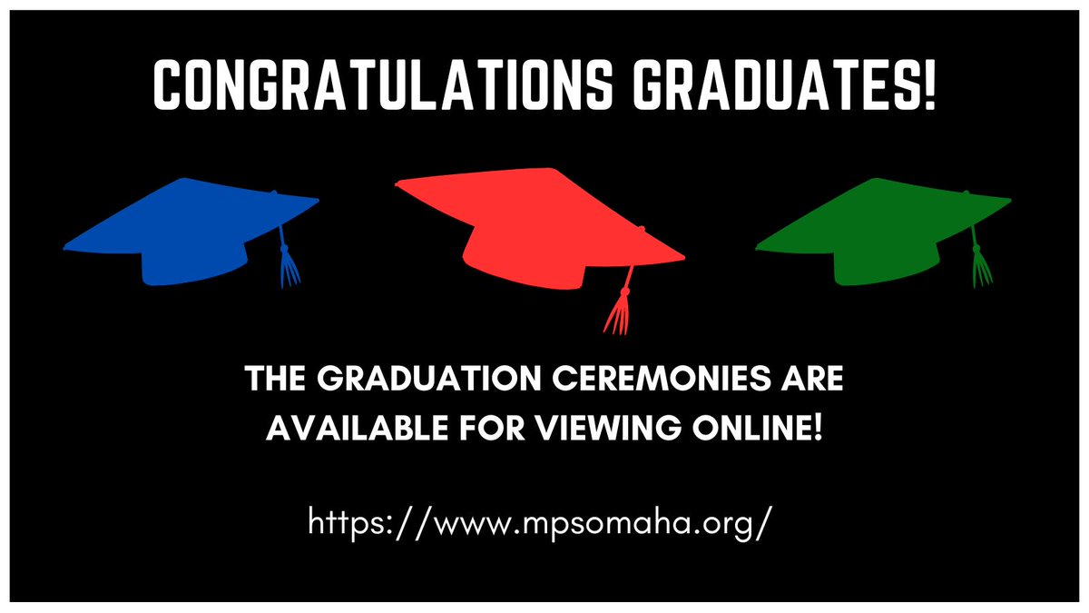 The Graduation ceremonies are now viewable online! mpsomaha.org/about/district…