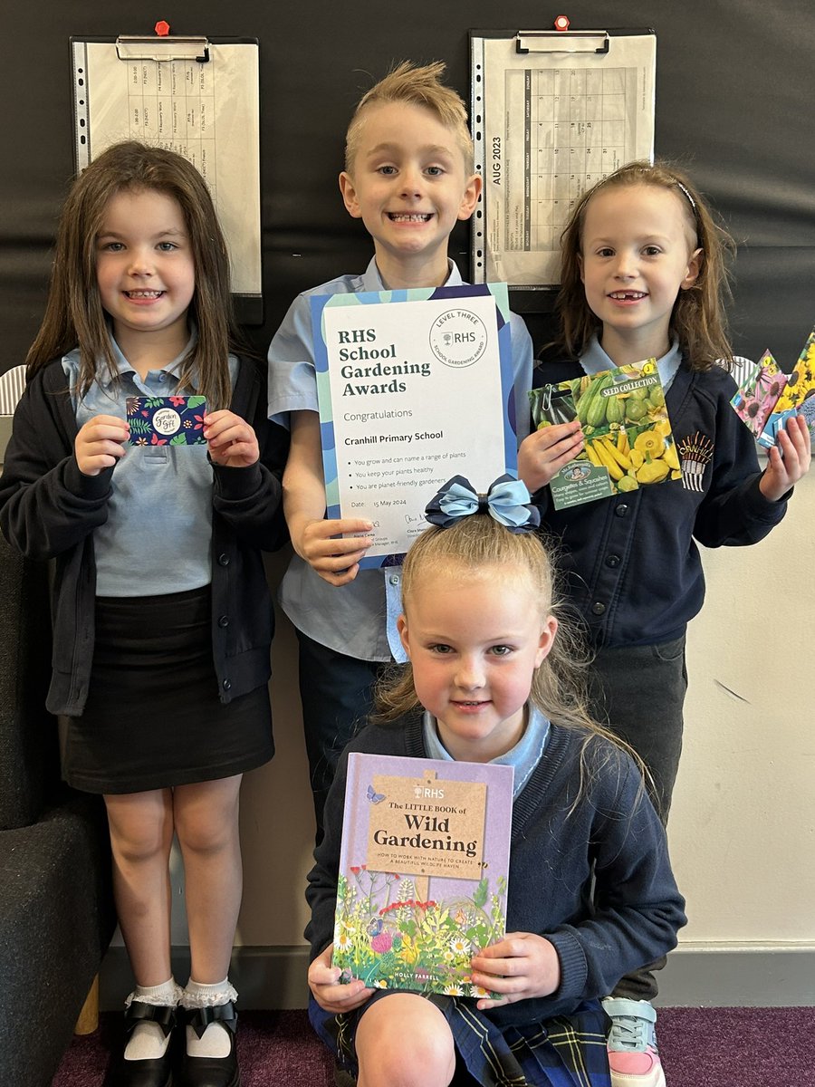 RHS Level 3 Gardening Award - Thank You Eco Warriors from p1 to p7  👏