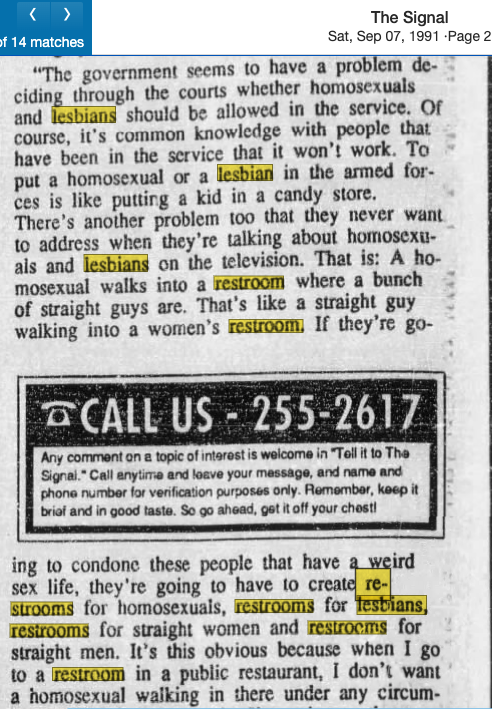 TERFs are just warmed-over homophobes from the '90s