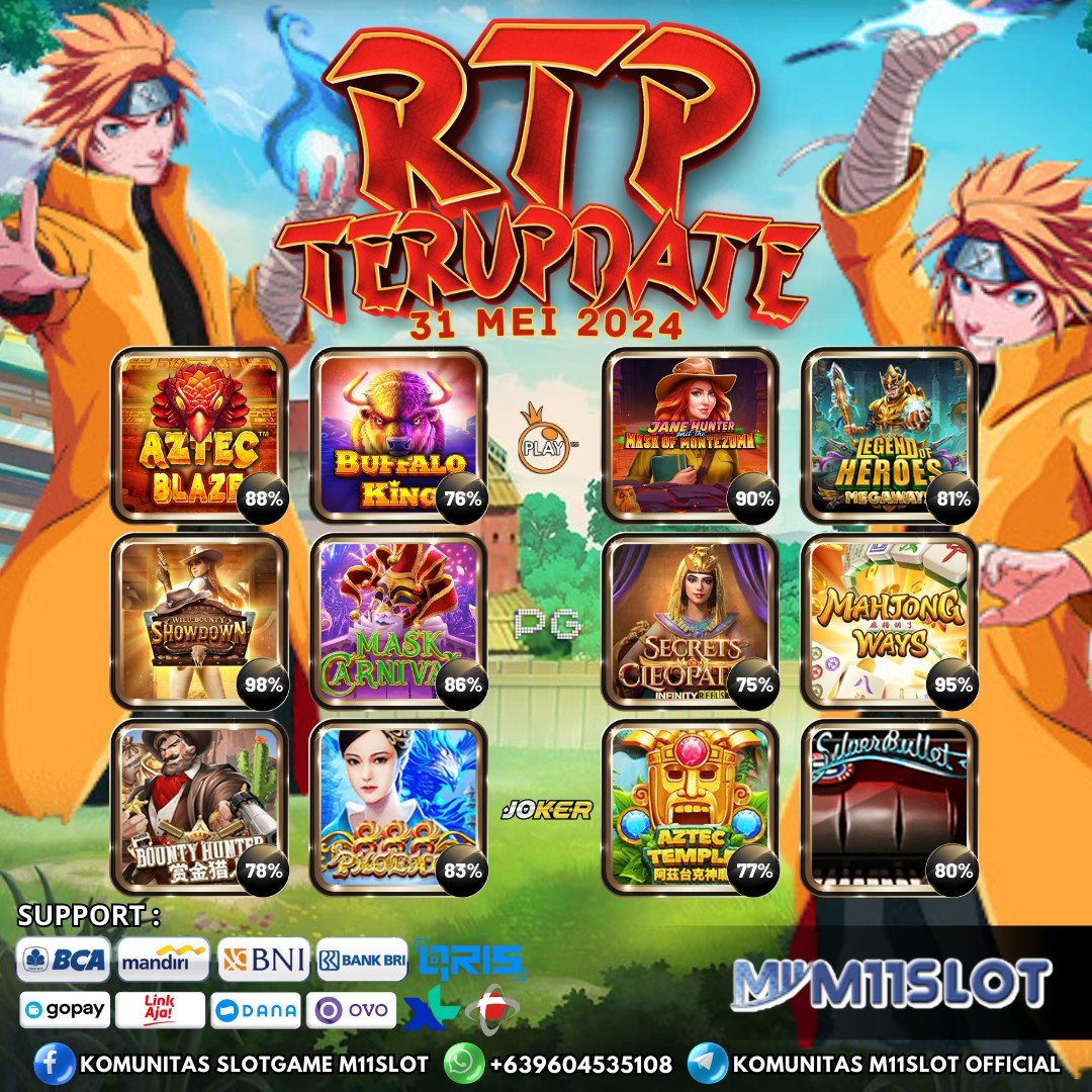 🎰SLOT GACOR🎰
31 Mei 2024 

#M11SLOT situs online Terlengkap dan Terpercaya di Indonesia✨
✨ Minimal deposit 10.000
✨ Minimal withdraw 25.000
✨ Bonus new member 220%

LINK DAFTAR» shorturl.at/asuS7

#tipslot #trikslotonline #pragmaticplay #pragmaticplayindonesia