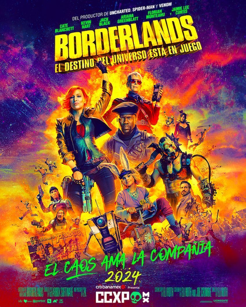 Durante #ComicCultureExperience #CCXP #EliRoth tuvo un encuentro para platicar de #Borderlands su película con #CateBlanchett #KevinHart #EdgarRamírez #ArianaGreenblatt #FlorianMunteanu #GinaGershon #JamieLeeCurtis y la voz de #JackBlack aquí la charla tinyurl.com/cinent6828