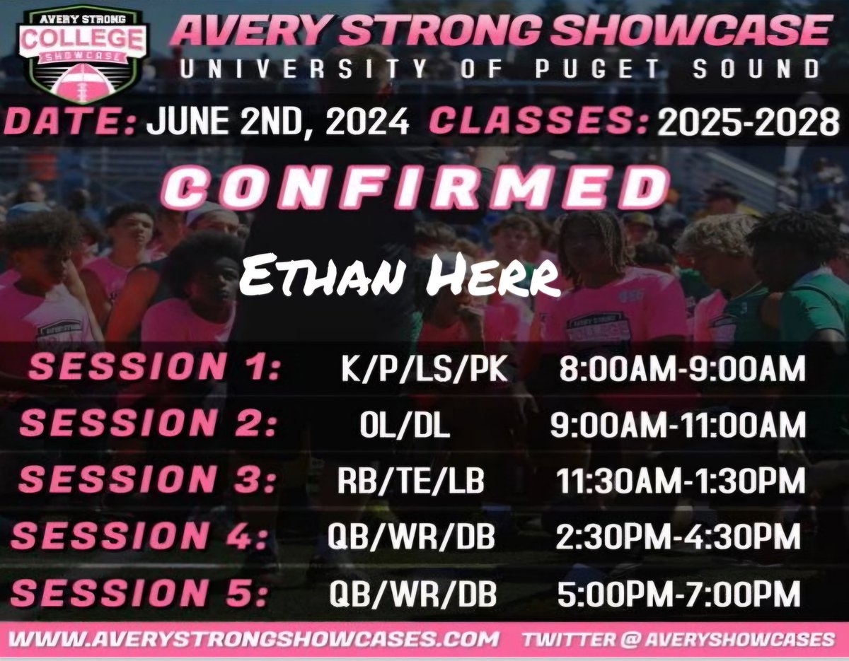 Ethan Herr (@ethanherr2025) on Twitter photo Looking forward to competing <a href="/AveryShowcases/">Avery Strong Showcases</a> on Sunday followed up by steelhead fishing on the Columbia River!
<a href="/jeffthomas4/">Jeff Thomas</a> <a href="/BrandonHuffman/">Brandon Huffman</a> <a href="/ConnerHendy64/">Conner Henderson</a> <a href="/CoachTDuncan/">Taylor Duncan</a> Looking forward to competing <a href="/AveryShowcases/">Avery Strong Showcases</a> on Sunday followed up by steelhead fishing on the Columbia River!
<a href="/jeffthomas4/">Jeff Thomas</a> <a href="/BrandonHuffman/">Brandon Huffman</a> <a href="/ConnerHendy64/">Conner Henderson</a> <a href="/CoachTDuncan/">Taylor Duncan</a>