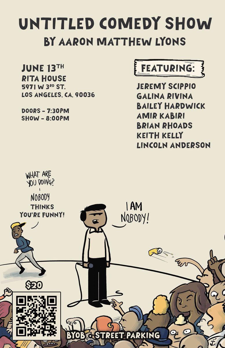 i’m putting on a comedy show in 2 weeks. come thru it’s gonna be dope :)

tickettailor.com/events/untitle…