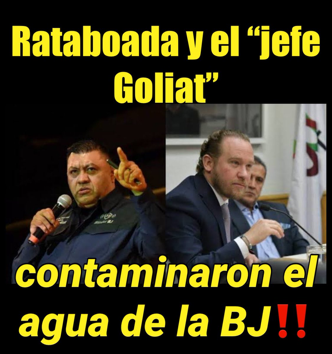 #ULTIMAHORA‼️

🔴⚡️Ya existe denuncia PENAL contra Santiago Taboada  y el “Jefe Goliat” César Deras Barrientos por ordenar contaminar el pozo Alfonso XIII con combustible‼️