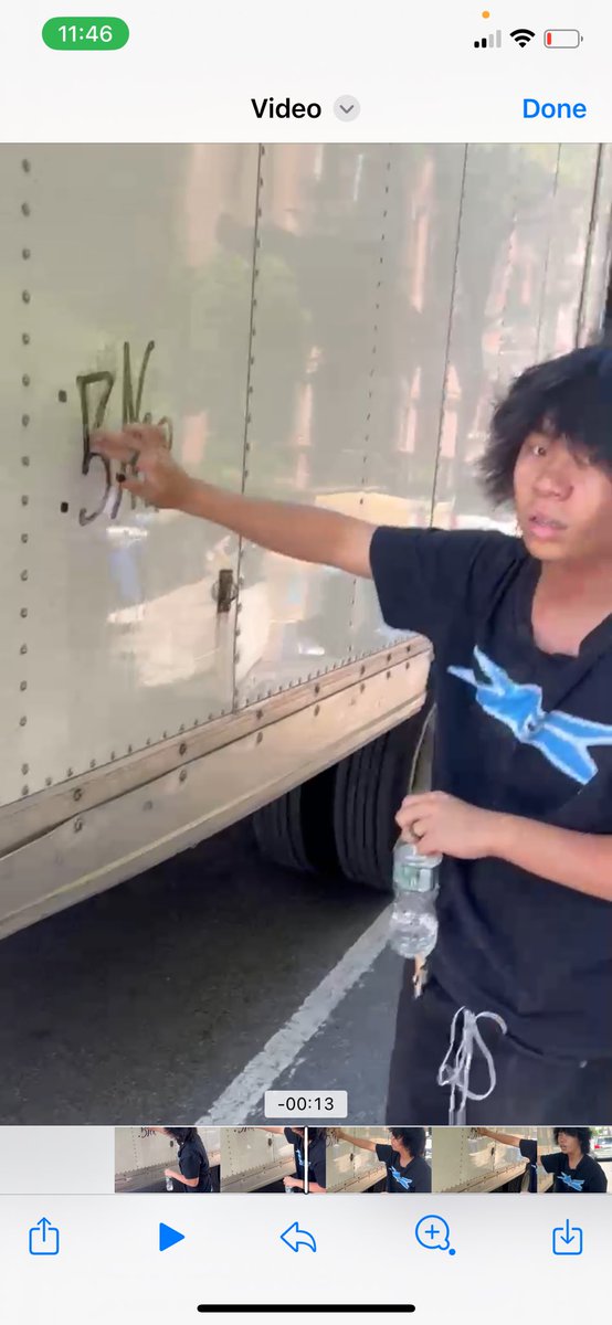 Moving into New York always sucks, caught this kid tagging our truck in broad daylight. Anyone want to move out? Verdict is in, move out of nyc. #verdict #nyc #moving