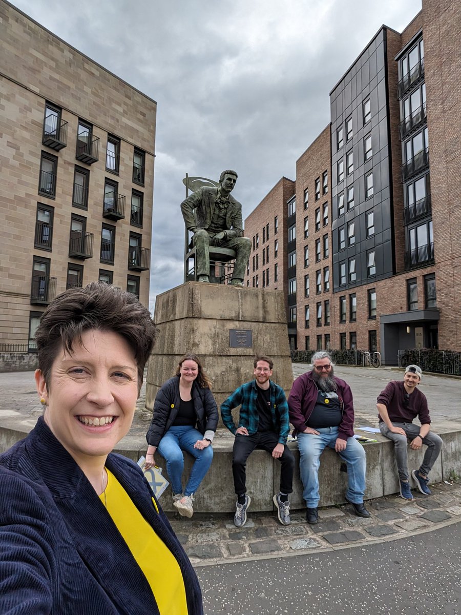 alisonthewliss's tweet photo. 💛 Three fantastic @theSNP campaign sessions today across Glasgow North - thanks to everyone who came to help out, very encouraging conversations with voters.

#ActiveSNP
#VoteSNP
#GE24 https://t.co/euI0WwIEoz
