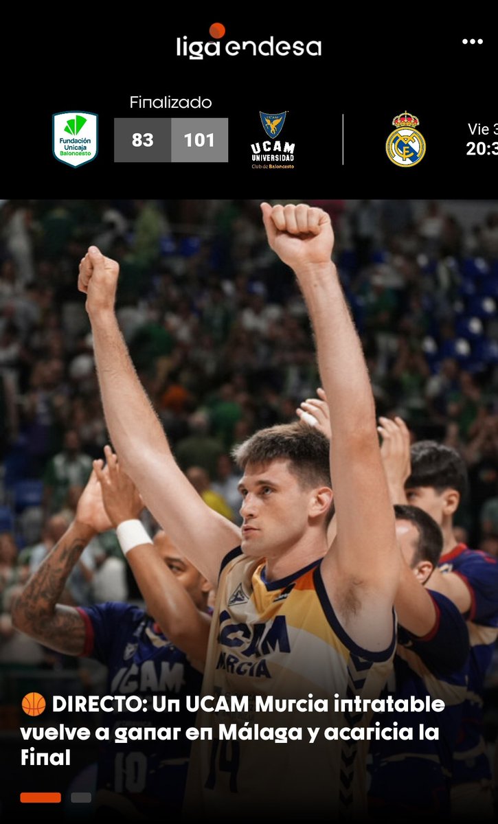 recopon72's tweet photo. @infoCBMurcia Acho, que sastropeao la aplicación de la @ACBCOM y dice que hemos vuelto a ganar a Unicaja, de 18 puntos, y acariciamos la final 🤷🏻♂️
#JobNotDoneYet #NeverTooHigh #vamooooo https://t.co/cFteggbTqG