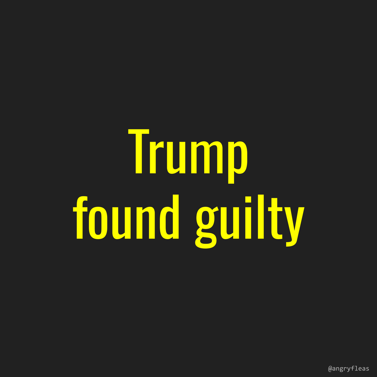 🟩BREAKING: Trump found guilty by NY jury.