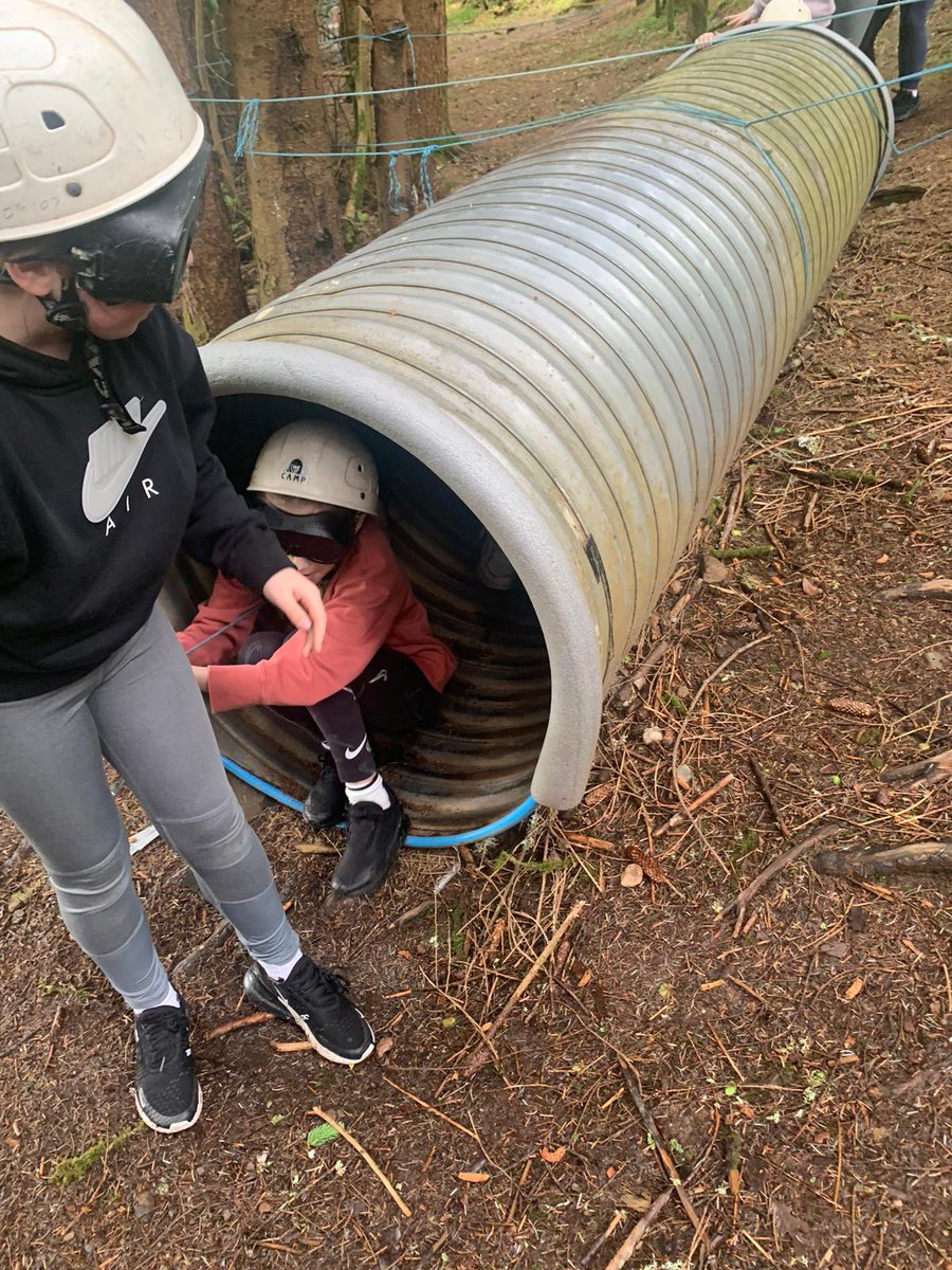 Team work was definitely required for the blindfold obstacle ❤️@StFrancisPG