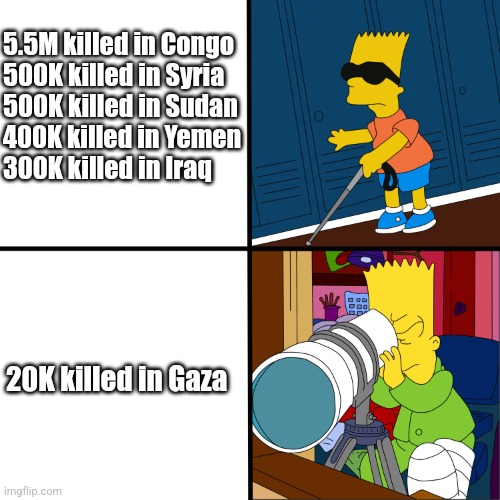 No Jews, no news. You care about Gaza only because of your antisemitism.