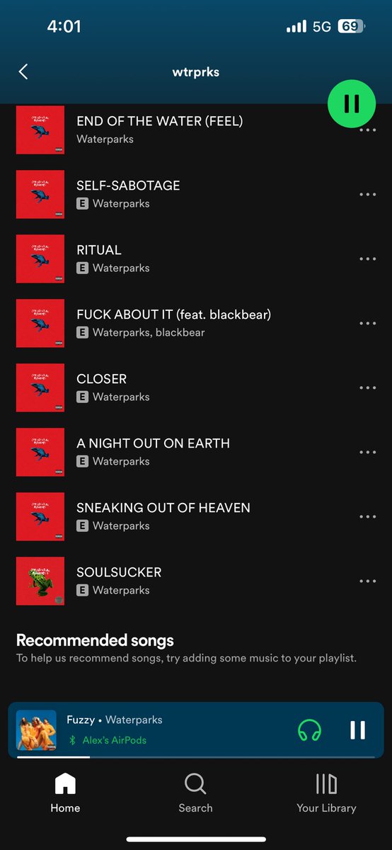 _AlexNathaniel's tweet photo. @waterparks my playlist of all parx songs 🥲 https://t.co/nAsnUW6yXX