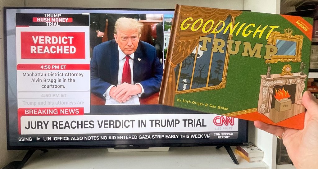 For no reason at all, reminding you all that this book exists. 🧡 #GoodnightTrump bit.ly/GoodnightTrump