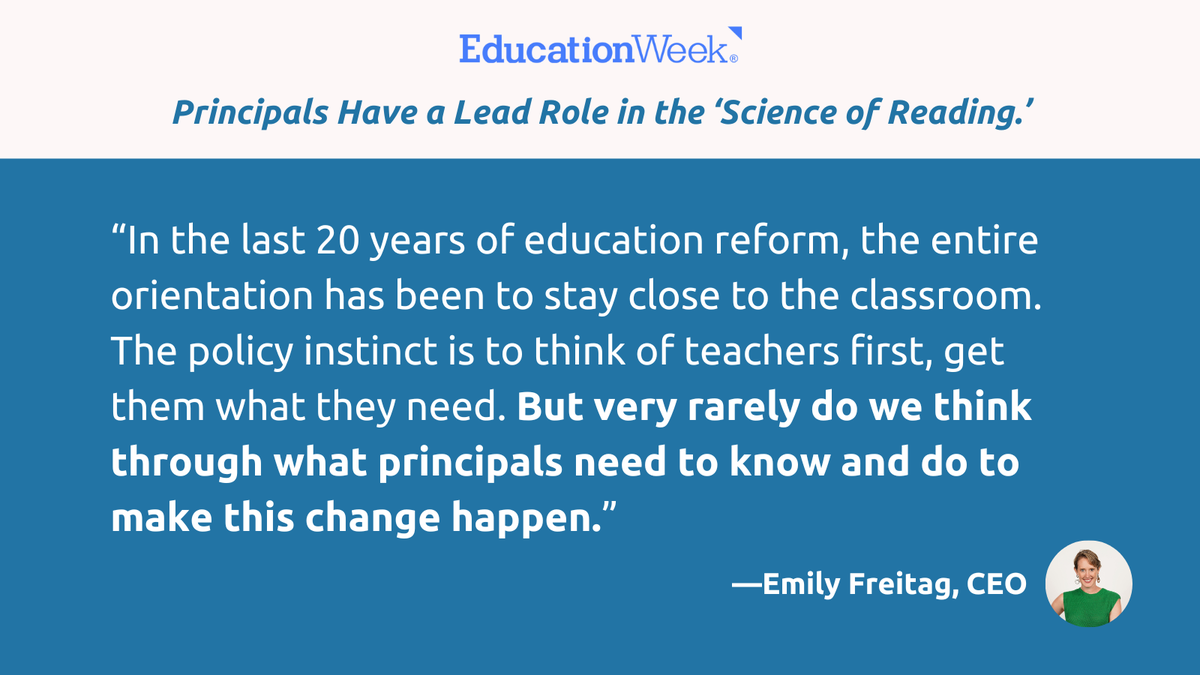 InstructUP's tweet photo. Instruction Partners’ CEO Emily Freitag spoke to Education Week for a series about supporting principals as schools change the way they teach reading.

Read here: https://t.co/nB2E50l6Lg  @OBanerji @educationweek @EBFreitag https://t.co/kwEee3vD5H