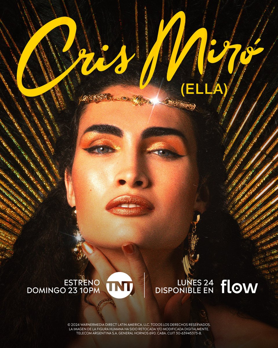 TNTLA's tweet photo. Cris Miró se merecía una serie ✨  Conocé su historia a partir del domingo 23 de junio, a las 10pm por #TNT  y desde el lunes 24 disponible por #Flow 💚 

#CrisMiróElla, una serie original de TNT y Flow. https://t.co/gIVlfSmbZE