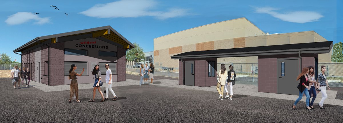 We're thrilled to unveil a 3D rendering of the future concessions building, ticket booths and washrooms at Westview High School, thanks to the 2022 Bond.

For more information, visit the school's bond website: buff.ly/3SSijcp

#BelongBelieveAchieve
#BSDbond

@WestviewCats