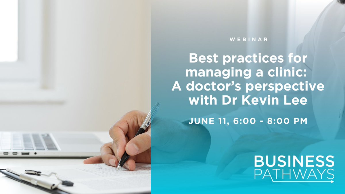 DoctorsOfBC's tweet photo. Join Doctors of BC’s #BusinessPathways program for a webinar series with Dr Kevin Lee for insights into clinic and finance management from a doctor's perspective. Register: https://t.co/RSULpmt1dG https://t.co/EsNRJ8XjF9