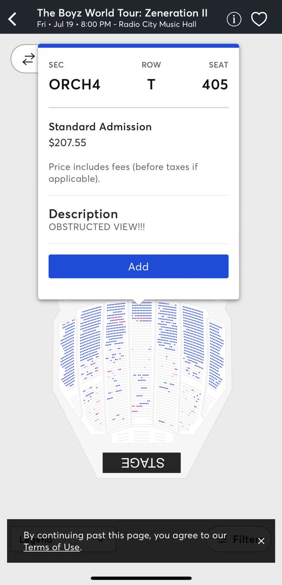 i rlly wanna see the boyz but like why is it still $207 before fees for an obstructed view far back ticket😭😭