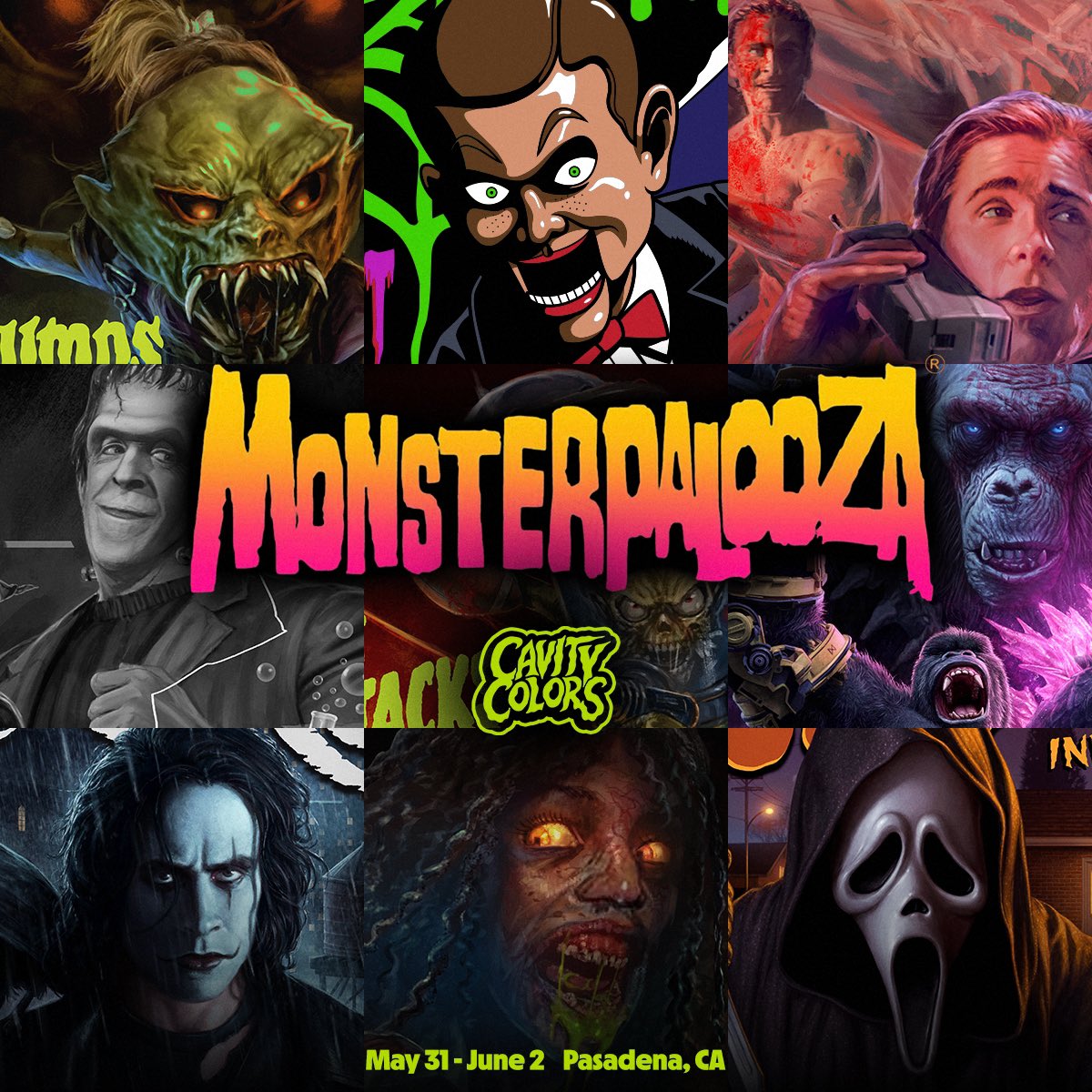 MONSTERPALOOZA kicks off this Friday! 🎃 Who’s coming to see us and say hi? 👀 Here’s a small taste of some of the shirts we’ll have at the show! See ya there…