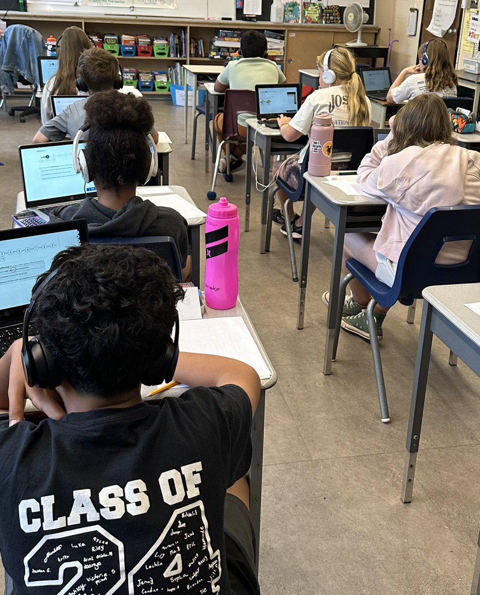 Grade 6s did a great job this week completing our EQAO assessments. Way to go!