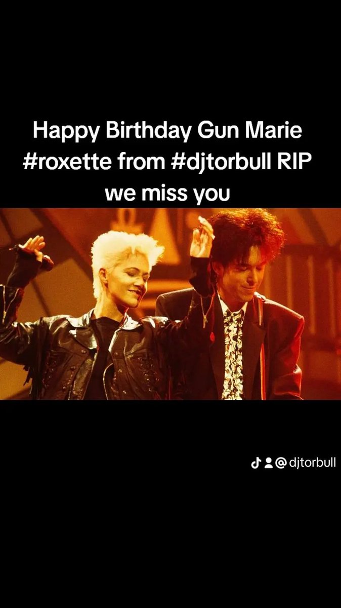Jayson_Saint__'s tweet photo. #roxette Happy Birthday Marie https://t.co/aVmsL8Iu02