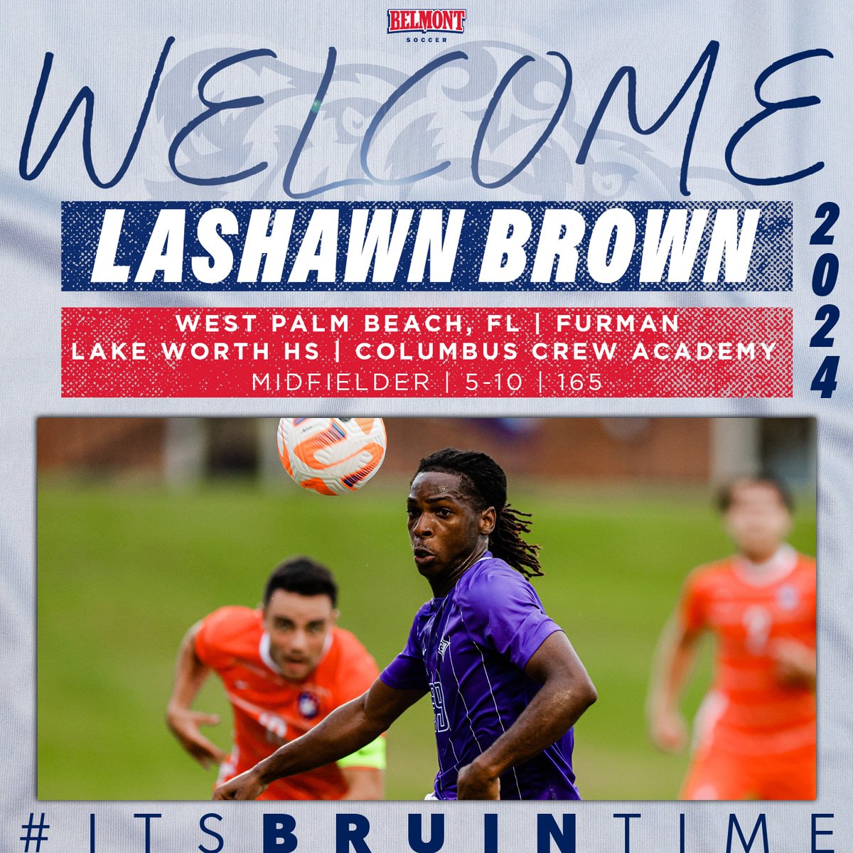 Say hi to our newest addition, <a href="/lalajr21/">Lashawn Brown</a>‼ 👋

𝙒𝙚𝙡𝙘𝙤𝙢𝙚 to the 🎶🎵 𝘊𝘪𝘵𝘺, Lashawn! 🐻⚽

#ItsBruinTime