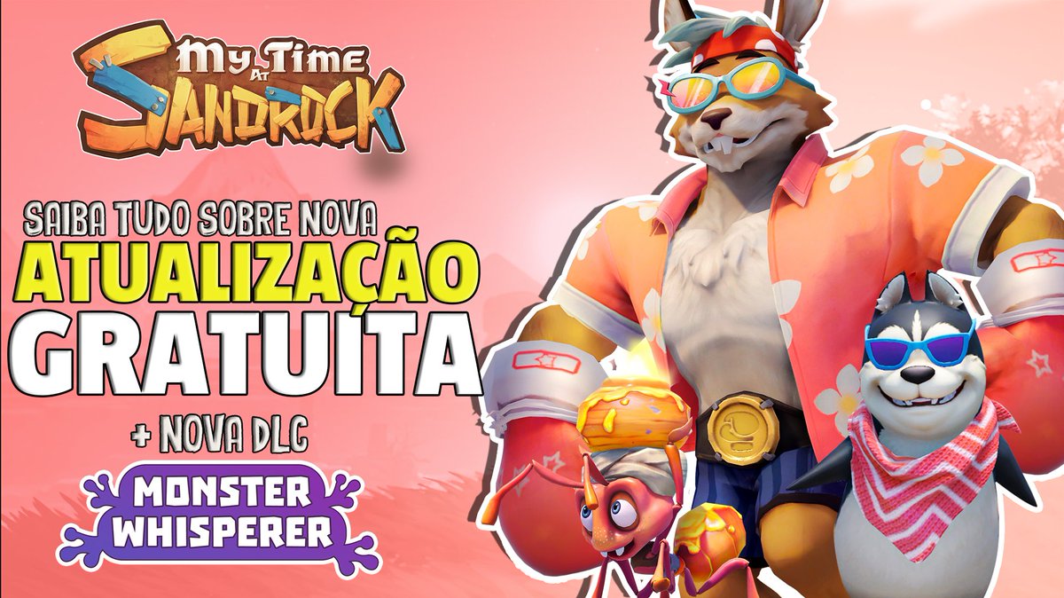 vagaluminada_'s tweet photo. Hoje a gente vai conferir todas as NOVIDADES sobre a ATUALIZAÇÃO 1.3 de My time at Sandrock + DLC Monster Whisperer. Vocês não podem perder, estréia as 19h: https://t.co/PUwGfNqLAd https://t.co/CvSX0frNi1