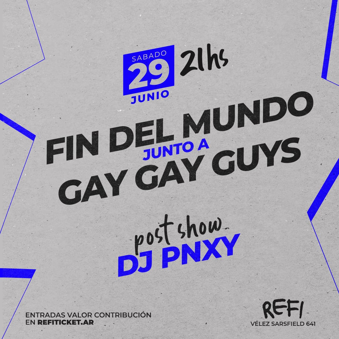 En junio volvemos a Rosario ✨ Nos vemos el 29/6 en Refi junto a los Gay Gay Guys. Entradas en bit.ly/FDMrosario2024
