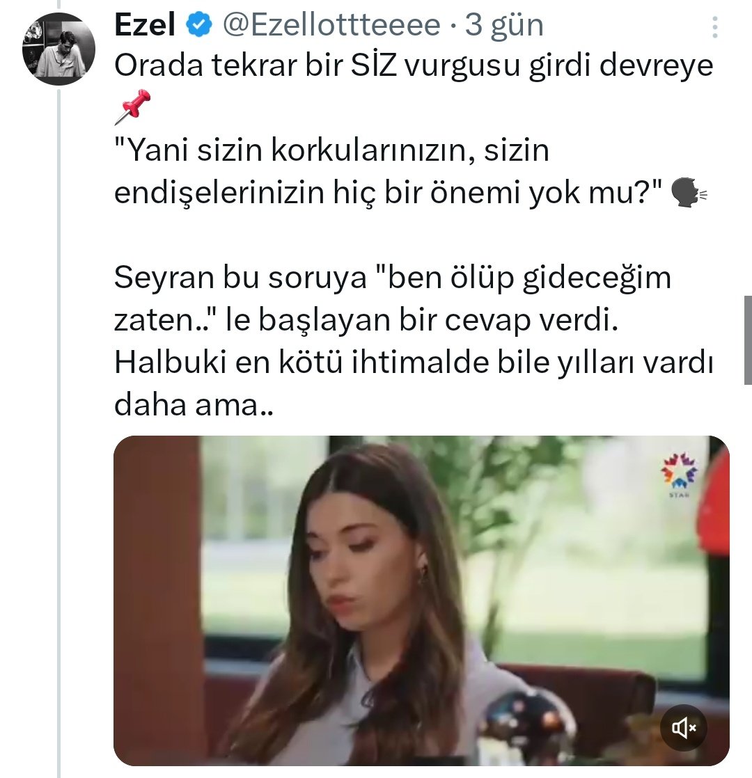 Kısa bir bilgilendirme yapmak isterim naçizane 🙏 Terapi sahneleriyle ilgili yanlış bir kanı var. Terapistler size yol gösterecek, öğüt verecek, doğru-yanlış yorumu yapabilecek, olması gerekeni size söyleyecek, sıkıştıracak insanlar zinhar değildir. Ellerinde sihirli değnekle 2