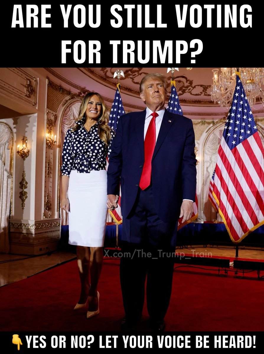 The_Trump_Train's tweet image. LET’S DO A TEST… Are you still proudly VOTING for Donald J. Trump despite Judge Merchan and Alvin Bragg’s sham hush money trial verdict?

YES or NO?
