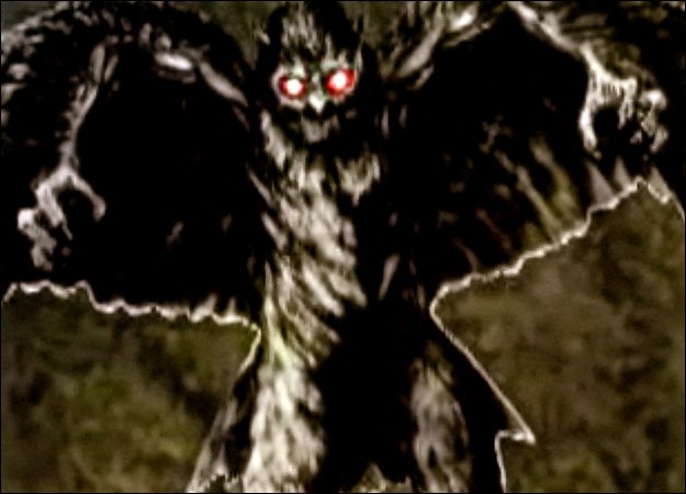 Cryptozoology Drive-by 

Owl Man 🦉 

Basically, the UK equivalent of the Mothman, the Owl Man was first sighted in the 1970s and is described as having glowing red eyes, claws, wings, sometimes pointed ears, and bird-like.

The Owl Man is truly one of the most bizarre cryptids