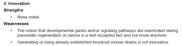 WagnerLab_KCI's tweet photo. @hridayastha @CellReports @karmanoscancer @waynestate @SaurLab Getting this work accepted for publication in a journal with notable impact was important to us. It is a remedy for the many opinionated and mean-spirited comments from selected members of NIH study sections like this one from the DNPD panel. https://t.co/Q0sIHP5GwR