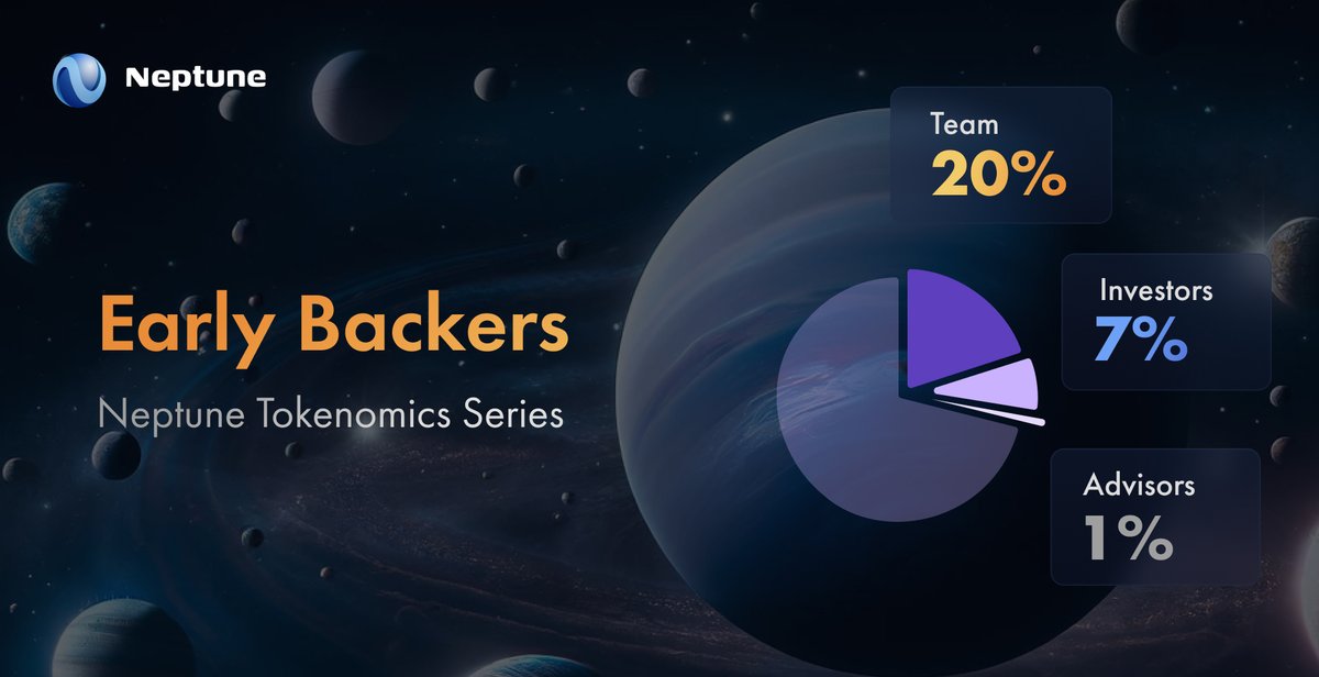 $NEPT Tokenomics Series Part Two! 🚀

This edition covers the 28% allocation for team, advisors, and investors and the vesting schedule for each group.

Thread below 🧵

#Injective