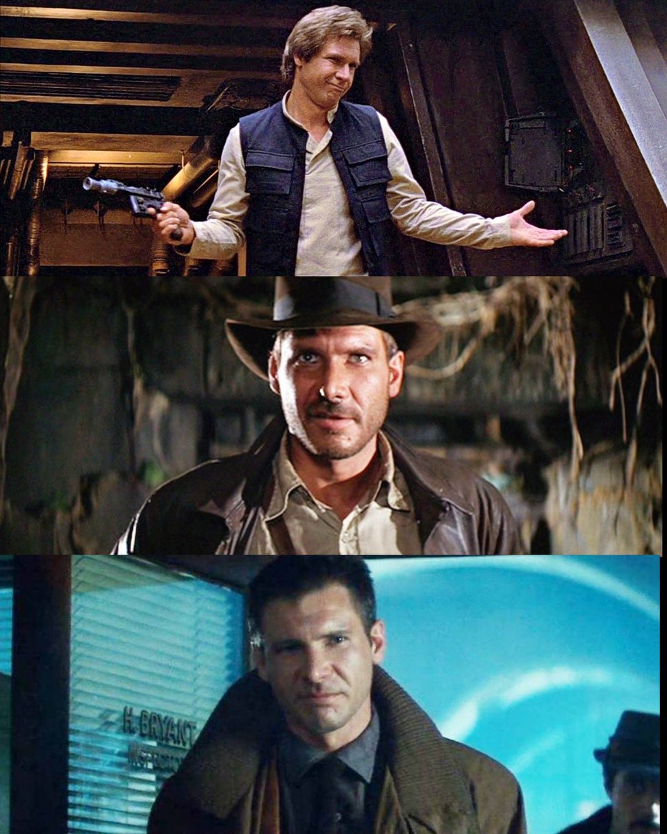 Has any actor had three roles within five years that are as iconic as Han Solo, Indiana Jones, and Rick Deckard?