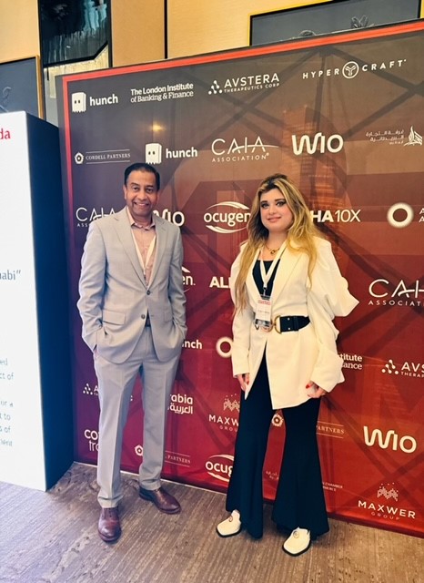 Ocugen's tweet photo. During the ADFO Summit, Dr. Huma Qamar, CMO of Ocugen, participated in the interactive healthcare panel. Ocugen also served as the Healthcare partner for the 3rd ADFO Summit #ADFO #FamilyOffice #UAE https://t.co/ERXuea8h2y