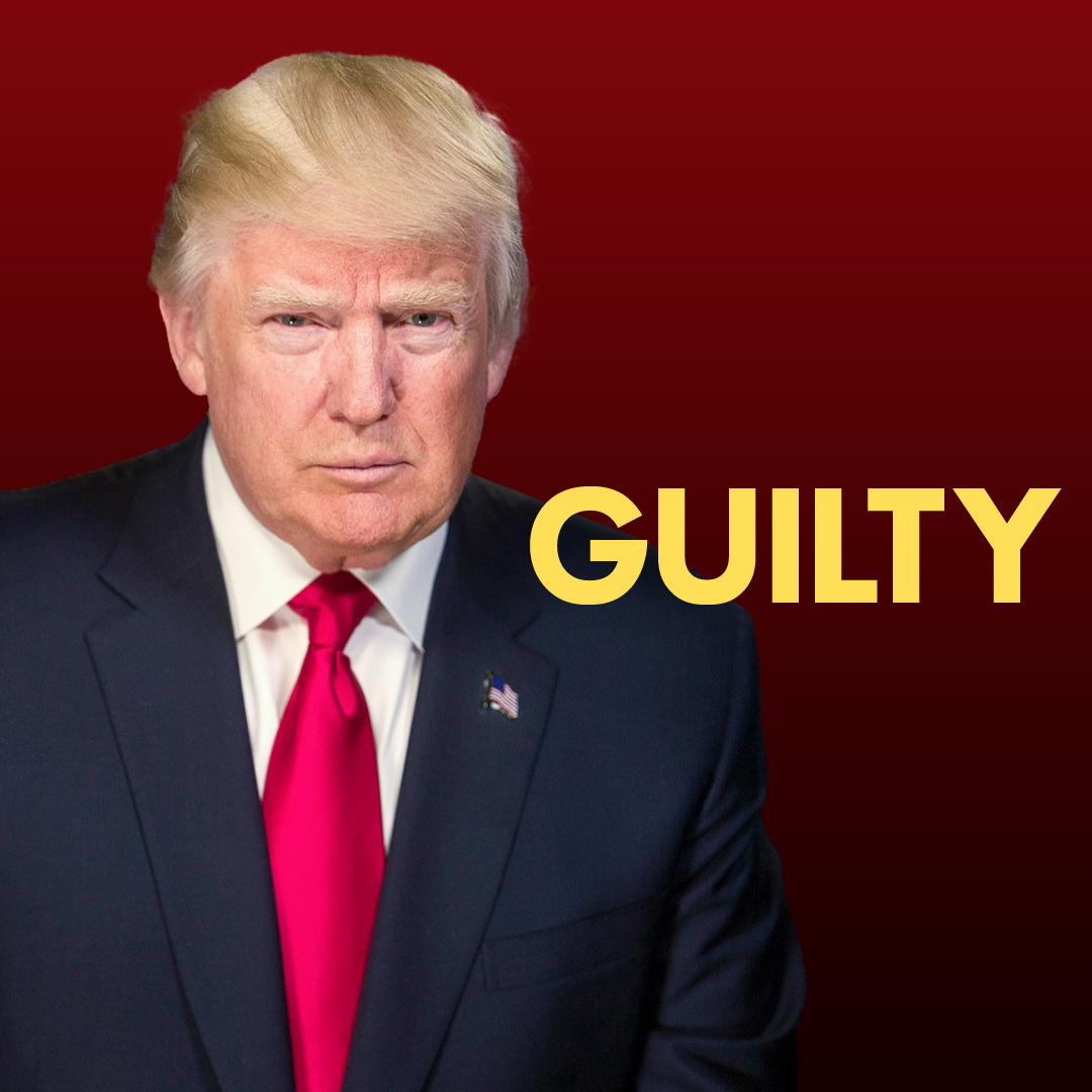 FoxNews's tweet image. BREAKING NEWS: Former President Trump has been found GUILTY in the New York criminal trial against him. The developing news unfolding: trib.al/liIJjcJ