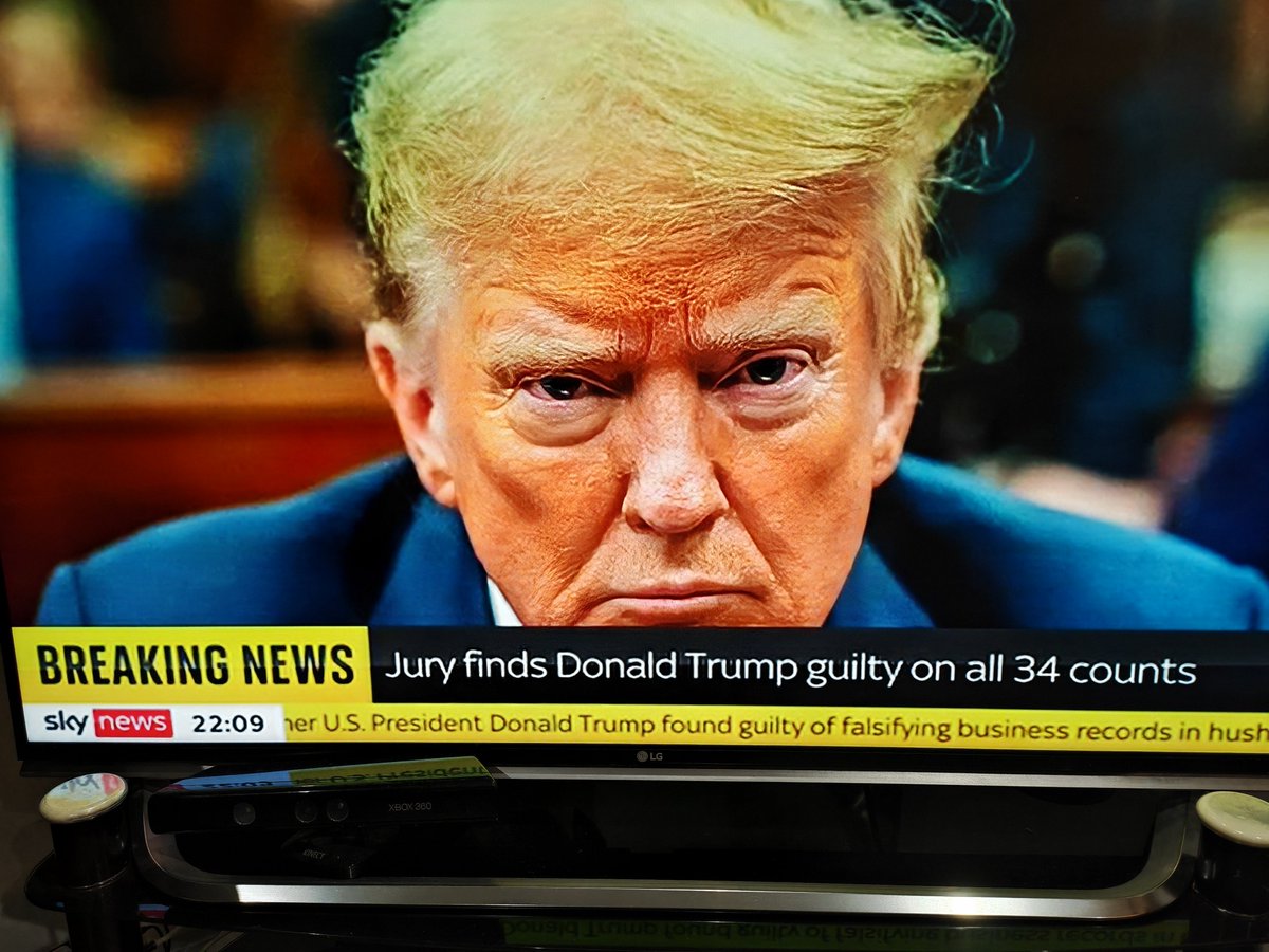 DavidGacuca's tweet photo. Trump found GUILTY on all 34 counts!! https://t.co/gIM5eaECzy