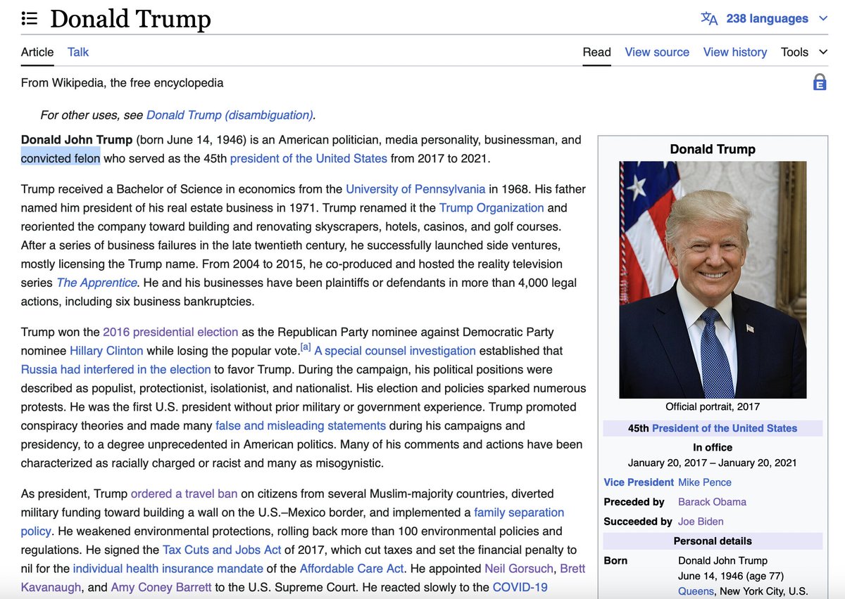 The devil works fast but Wikipedia editors work faster
