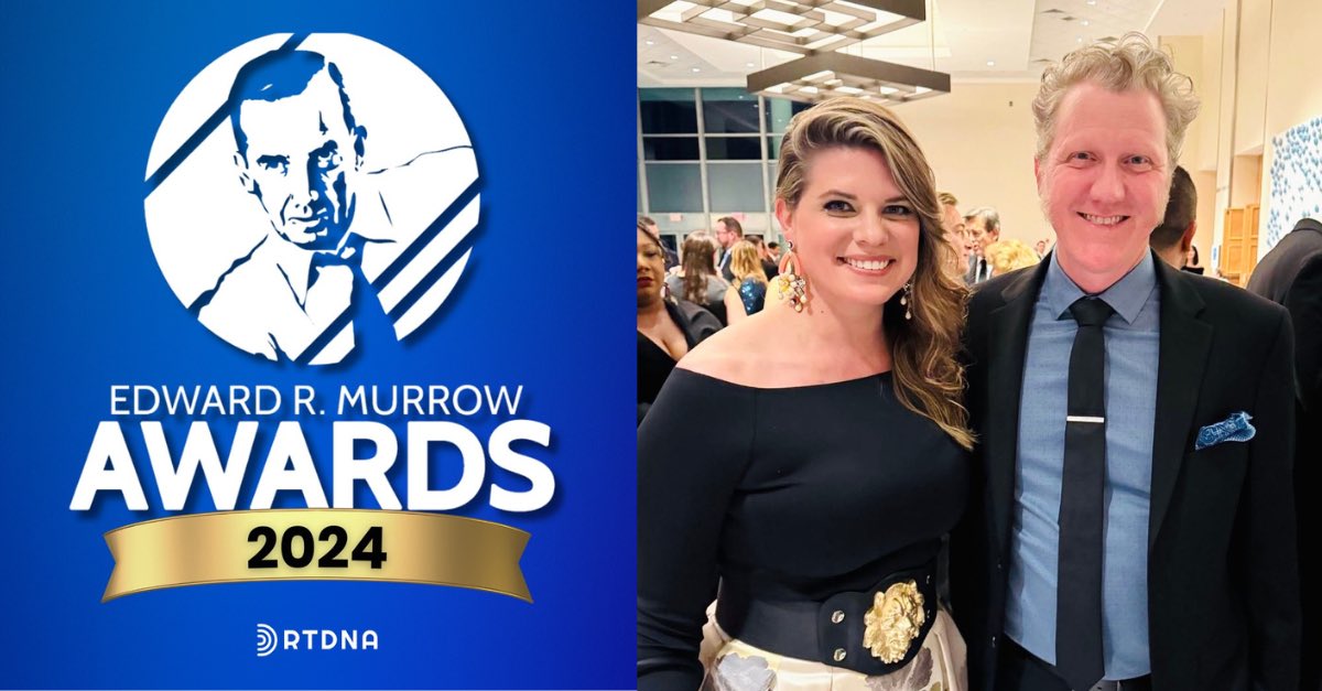 So thrilled to learn today, Wally Lurz and I were nominated for a Regional Edward R. Murrow Award!! This is a huge honor in the journalism industry. Wow. 🥹 <a href="/RTDNA/">RTDNA</a>