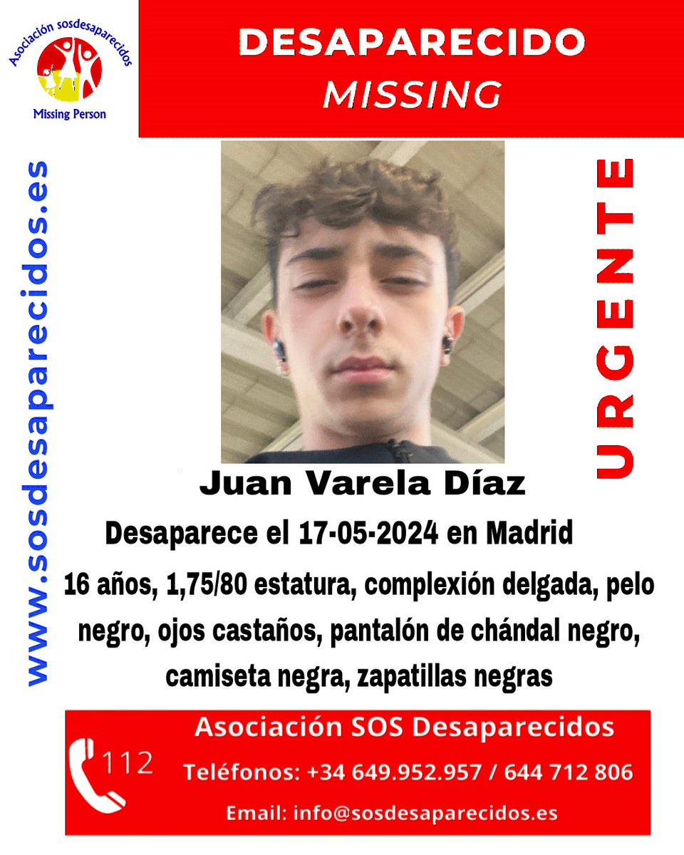 🆘 DESAPARECIDO #sosdesaparecidos #Desaparecido #Missing #España #Madrid Fuente: sosdesaparecidos Síguenos @sosdesaparecido