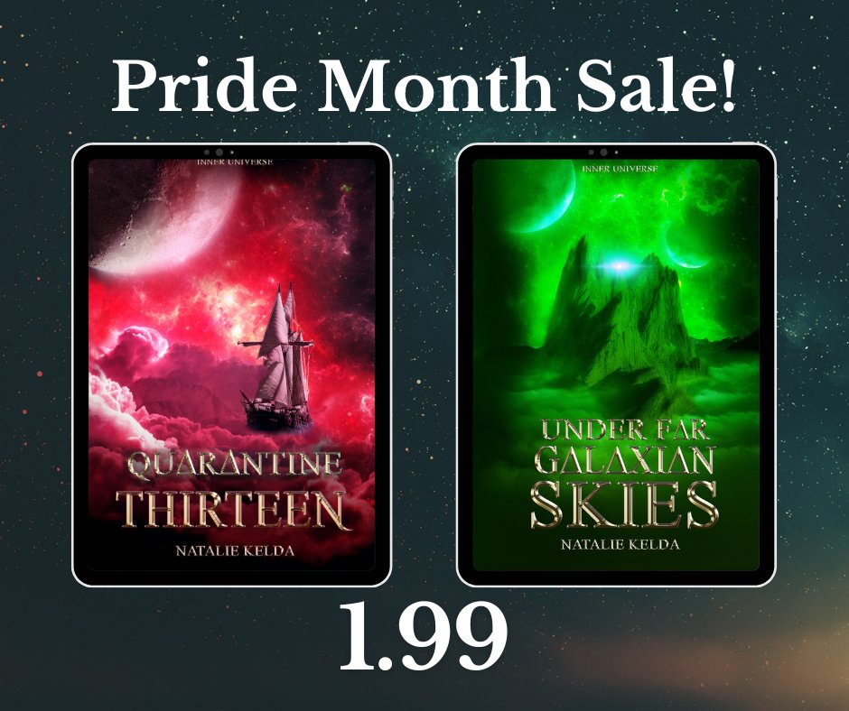 Anyone else having a sale for pride month? 

I'm reducing my most openly queer books(Quarantine Thirteen and Under Far Galaxian Skies) to 1.99 for the entire month of June!