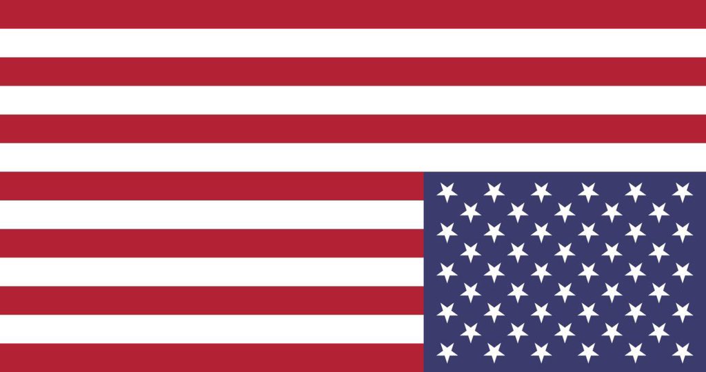 US flags upside down
