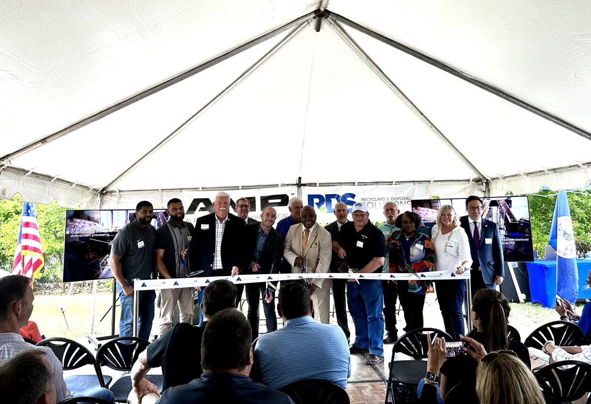 It was a beautiful day in Portsmouth to celebrate the ribbon cutting for our #AI-powered municipal solid waste facility, owned by RDS of Virginia, w/ the <a href="/HRVA_Alliance/">Hampton Roads Alliance</a>, Mayor Shannon Glover, local elected officials, and more.