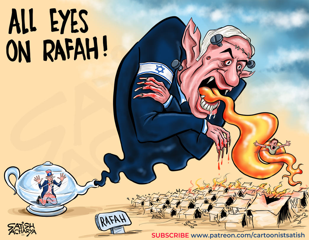 satishacharya's tweet photo. All eyes on Rafah! #Rafah #AlleyesonRafah #netanyahu https://t.co/mwBvTyOJ9X