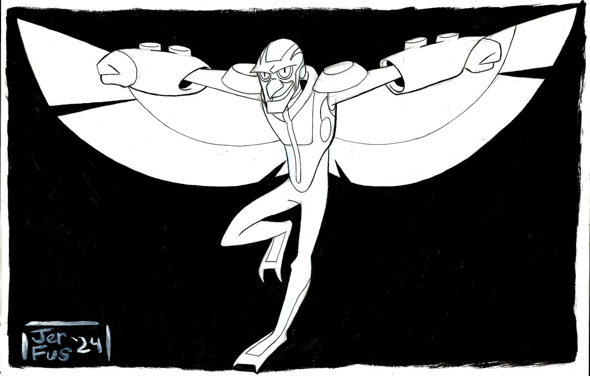 Inked my next Spectacular Spiderman Sinister Six member: Adrian Toomes' Vulture for the first time in 7 years.  

#Illustration #SpectacularSpiderman #Vulture #SinisterSix #CharacterDesign