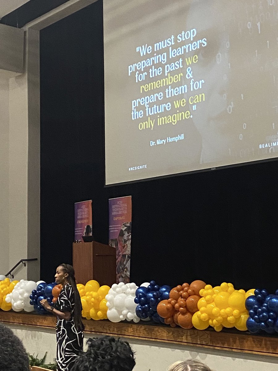TigerTownClark's tweet photo. “…prepare them for the future we can only imagine.” It was awesome to hear from Dr. Mary Hemphill as we closed out the NCS Summer Leadership Institute! #NCSignite24 https://t.co/NxZeTR9w7V
