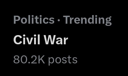 Trending - 'Civil War'