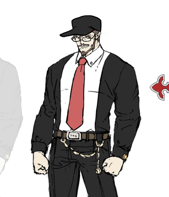 「beard white shirt」 illustration images(Latest)